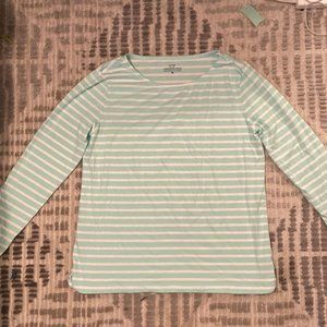 *Brand New* Vineyard Vines long sleeve aqua/white